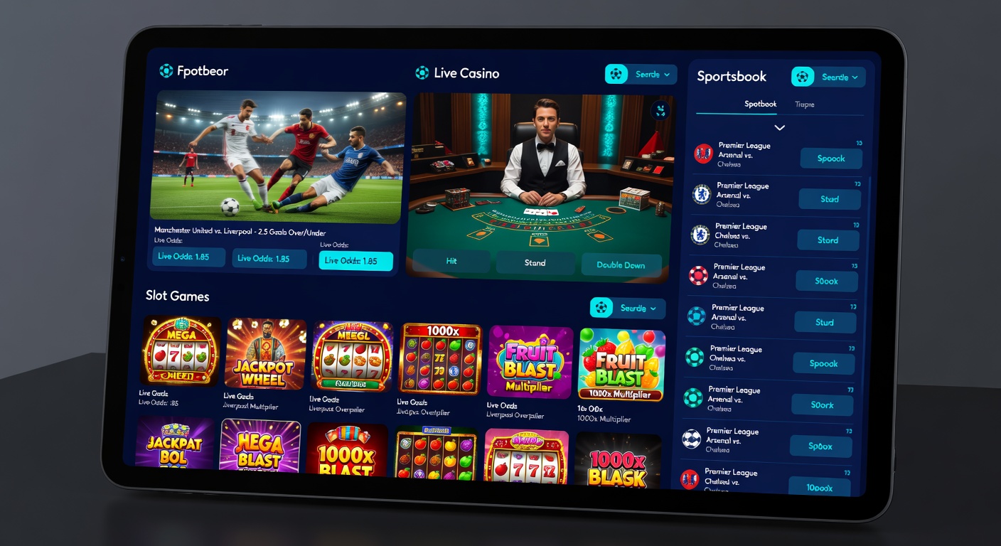 Dynamic split-screen of a live football match bet slip next to a glowing 777 slot jackpot win on a smartphone, overlaid with withdrawal confirmation and chat support icon