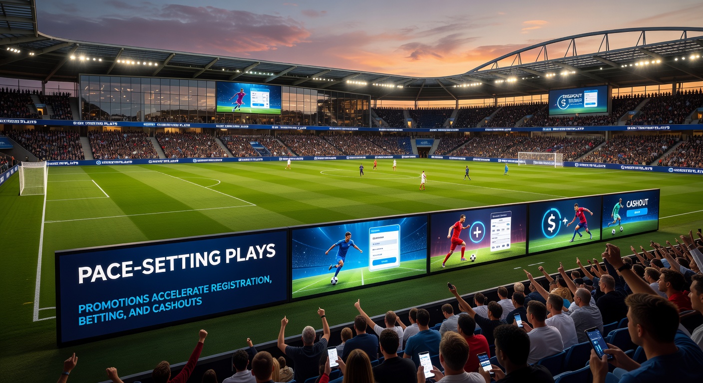 Close-up of a mobile screen showing quick cashout button next to soccer odds and slot paytable, highlighting streamlined promotions