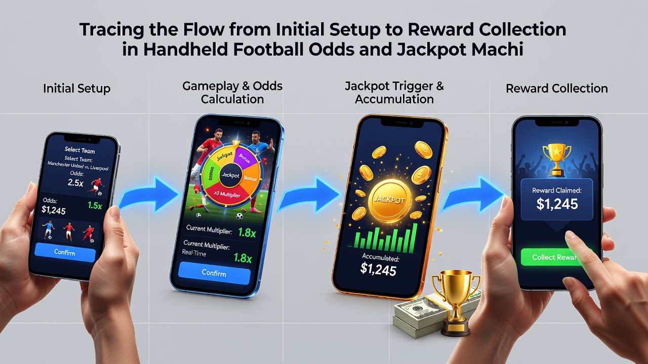 Close-up view of reward collection screen on handheld device showing successful jackpot payout confirmation