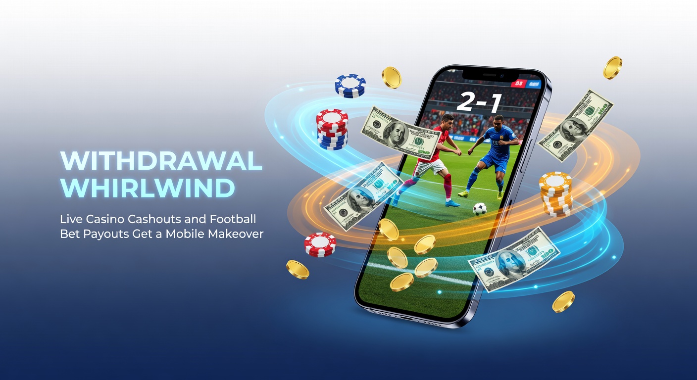 Smartphone screen displaying a live casino withdrawal confirmation alongside a soccer match bet payout in progress, highlighting seamless mobile integration